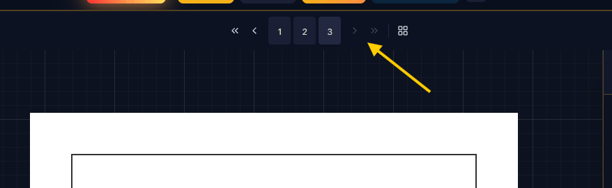 The page navigation bar in the Panel Haus editor